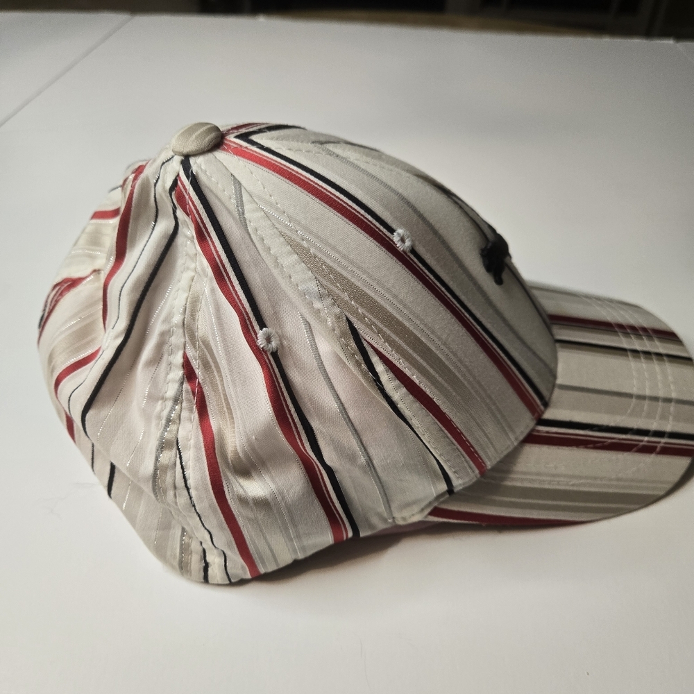 Puma Men's Tan, White & Black Pinstripe Baseball Cap With Logo - Picture 4 of 6